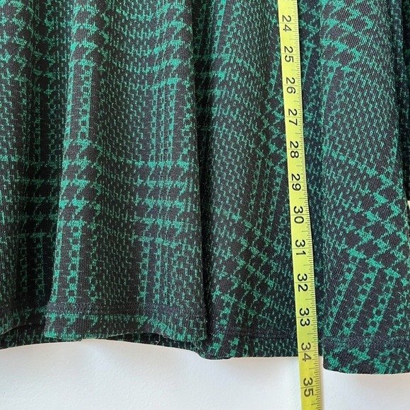 John Mark Green Tartan Plaid Mock Neck Knit Swing Tunic Top Womens Large - Picture 6 of 9